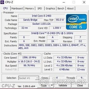 Predám PC DELL 390 SFF /i5-2400, 4x3.10GHz/ 1024GB HDD/ 16G