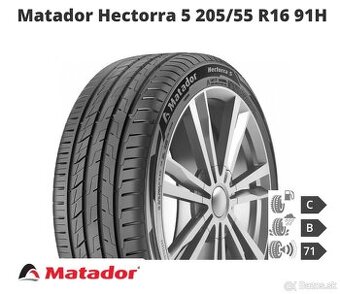 Nové letné pneumatiky Matador, 205/55 R16