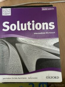 Predám pracovný zošit Solutions intermediate workbook