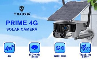 Viking 180° Solarna Kamera 4K PRIME 4G v zaruke