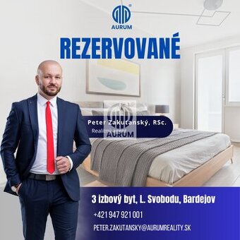 • REZERVOVANÉ • 3 izb. byt s Loggiou, 64 m2, L. Svobodu, Bar