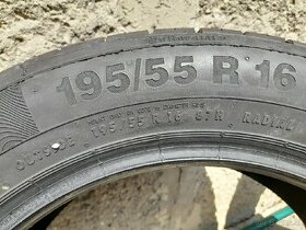 Predám ,vymením letné pnumatiky 195/55R16 Continental - 1