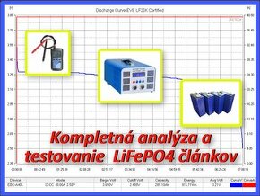 Kompletná analýza a testovanie LiFePO4 článkov