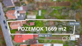 Pozemok 1669 m2 so starším domom,atraktívna lokalita