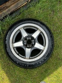 BBS 4x100 r15 7j et25 s novými zimnými gumami - 1