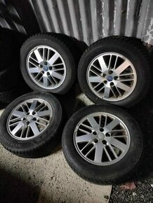 4ks alu disky orig. Ford 5x108 r16 pneu 215/60 r16 6mm - 1