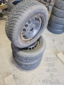 Zimna sada kolies 4x100 r15 185/65 r15