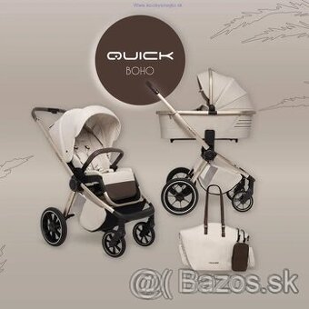 MUUVO Kočík Quick Boho Brown & vajíčko CYBEX & isofix (full