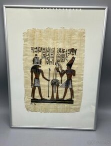 Obraz, egyptský motív, papyrus - 1