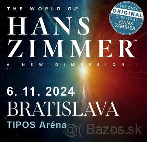 Predám 1x lístok - The World Of Hans Zimmer 6.11. Bratislava