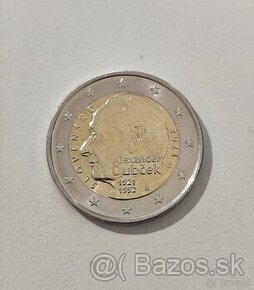 2 € minca Alexander Dubček 1921-1992