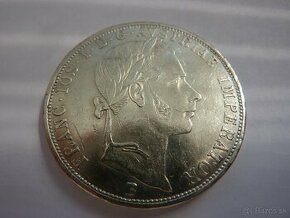 Vzácny 2 florin 1859 B v krásnom stave