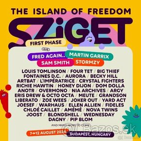 2х lístky na Sziget Festival 2024