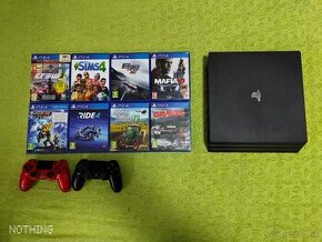 PS4 pro + 2 ovládače + 7 hier