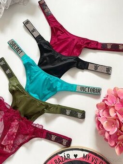 Victoria’s Secret shine strap luxusne tanga nohavičky M