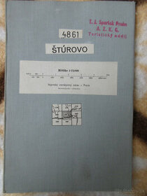 Mapa Štúrovo, Veľké Ludince, Bíňa, Mužla, M. Kosiby r. 1948 - 1