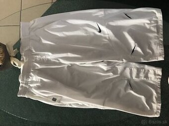 NOVÉ NIKE originál white pánske capri nohavice L/XL