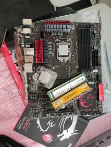 Procesor Intel 4570K, MB Msi a 16GB DD3