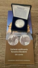 10€ Začiatok osídľovania Kovačice Slovákmi - proof