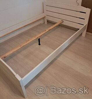 Biela manzelska postel 200x140