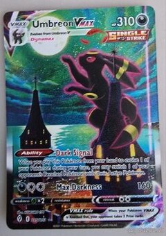 Vzácna karta Umbreon Vmax Alt Art - 1