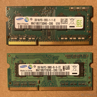 Predám pamäť 4GB DDR3 SODIMM RAM