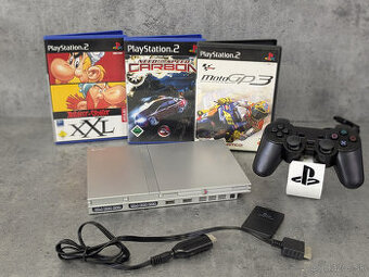 Sony Playstation 2, 1 ovládač, 8MB karta, 3 hry