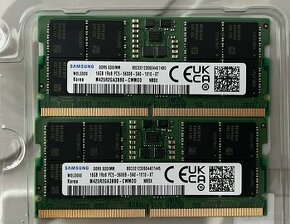 Samsung SO-DIMM 2x16GB = 32 GB DDR5 1Rx8 5600MHz PC5-44800 - 1