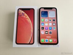 Apple iPhone XR 64GB CORAL,Baterka 100% TOP STAV