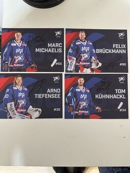 Podpísané kartičky Adler Mannheim