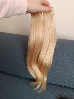 Tape in vlasy blond 40 cm - 1