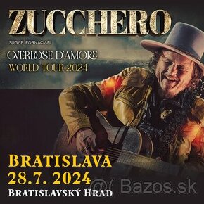Predám 2 lístky na koncert ZUCCHERO v Bratislave