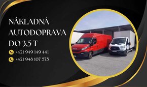 Autodoprava - nákladné Taxi do 3.5t