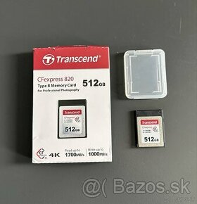 Transcend CFexpress 820 Type B 512 GB PCIe Gen3 ×2