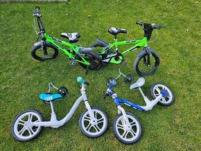 2x Detský bicykel Dino Bikes 14 +odrážadlo Lionelo gratis