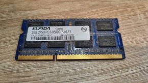 Elpida 2GB DDR3 PC3-8500-7-10-F1, 1066MHz, sodimm