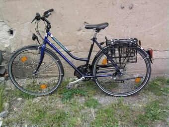 Predam cestny bicykel s bocnymi kosikami