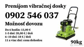 Prenájom vibračnej dosky (žaba) na zhutňovanie podkladov