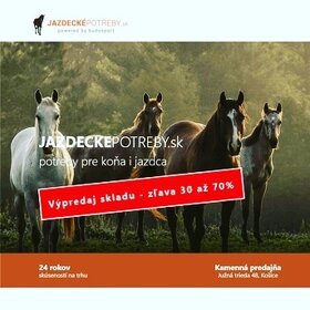 Jazdecké potreby  - výpredaj skladu zľava 30-70%