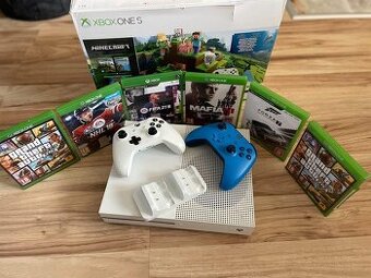 Xbox one S 1tb +2 ovladače+hry