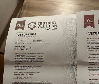 Vstupenky na veľtrh erotiky