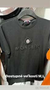 Moncler tričko čierne
