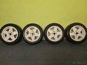 Alu 4x100 R16+pneu Continental 205/55R16 letné - 1