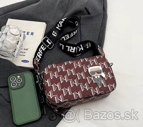 kabelka Karl Lagerfeld crossbody hnedá