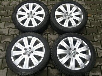 Elektrony Skoda Superb 2   5x112 r17, zimne pneu. 205/50 R17