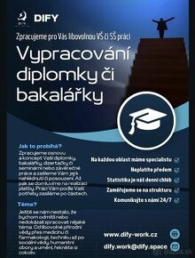 Zhotovíme pre Vás BAKALÁRSKU, DIPLOMOVÚ, DOKTORSKÚ prácu