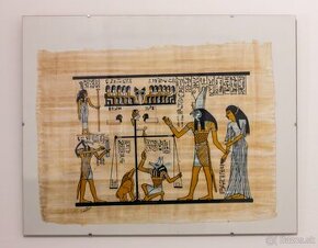 Predám ručne maľovaný papyrus s egyptskou tematikou