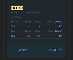 Ektor o2 arena 25.10.2024