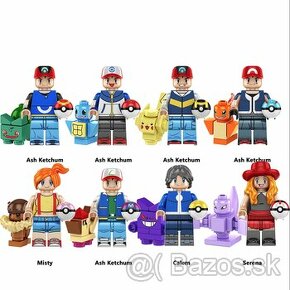 Figúrky Pokemoni (8ks) typ lego, nové, nehrané