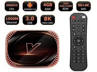 Android TV Box, Vontar X4, S905X4, 4/32 GB